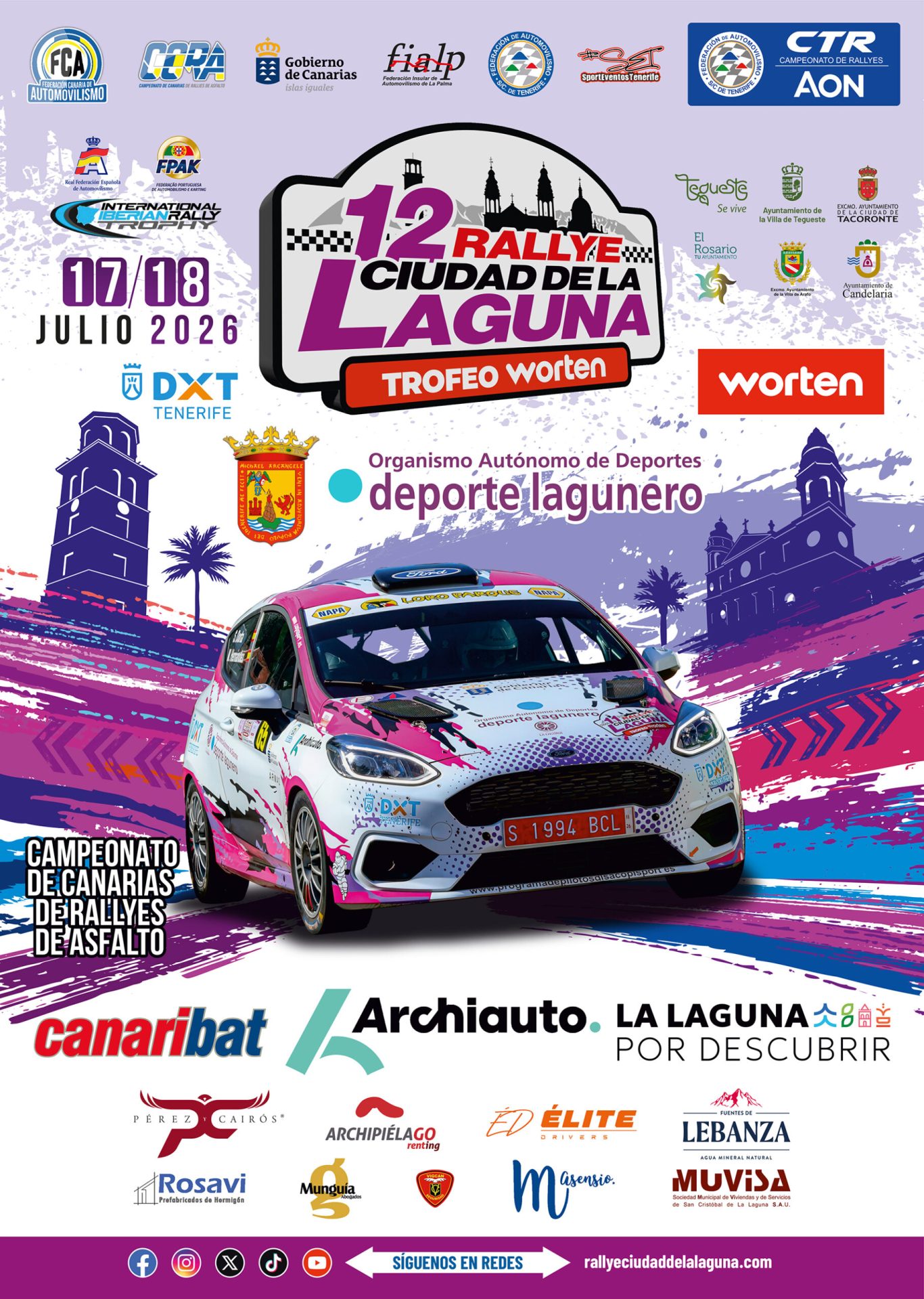 Cartel Rallye Ciudad de La Laguna 2026